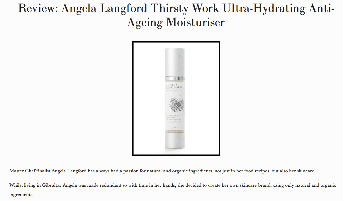Thirsty Work has been reviewed by Ethica Magazine